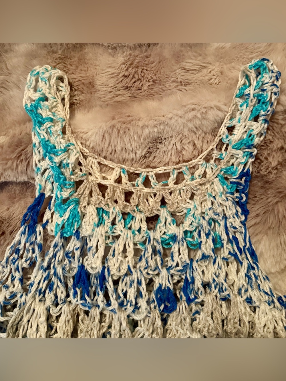 Crochet Openwork Crop Top - Picture 2 of 5